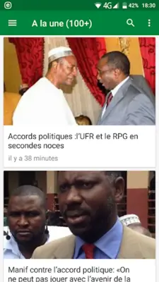 Guinée Actualités android App screenshot 3