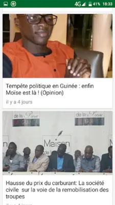 Guinée Actualités android App screenshot 4